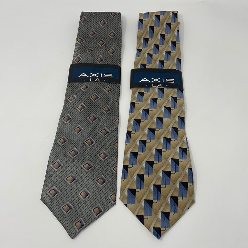 3/$15!  New! Axis LA bundle of 2 💯% silk ties